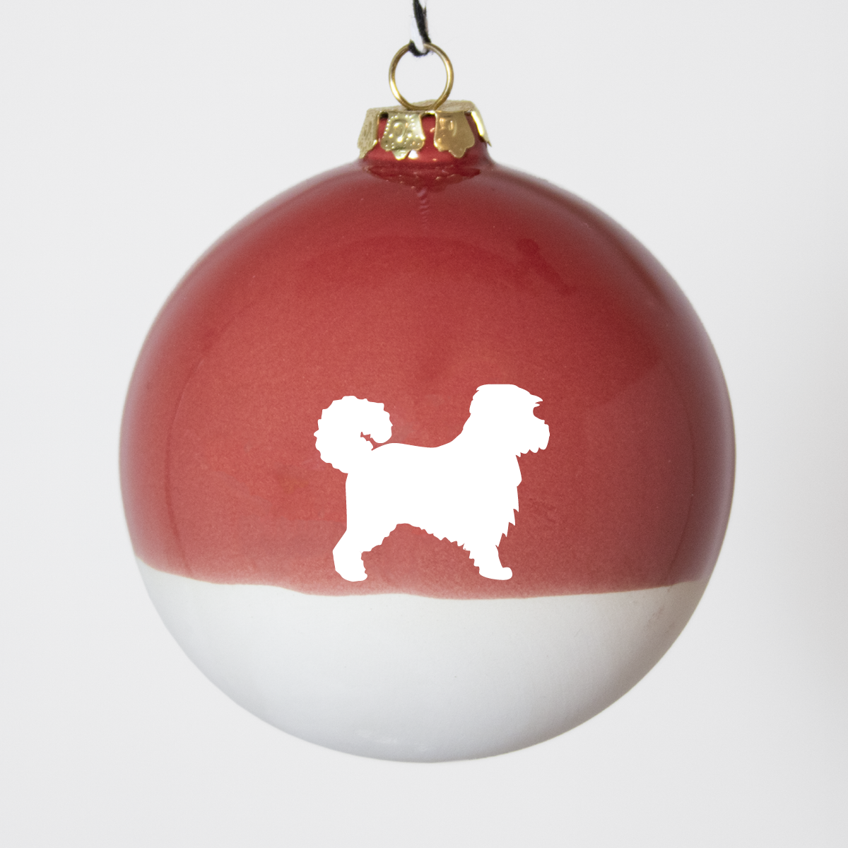 Christmas tree bauble dachshund sand large