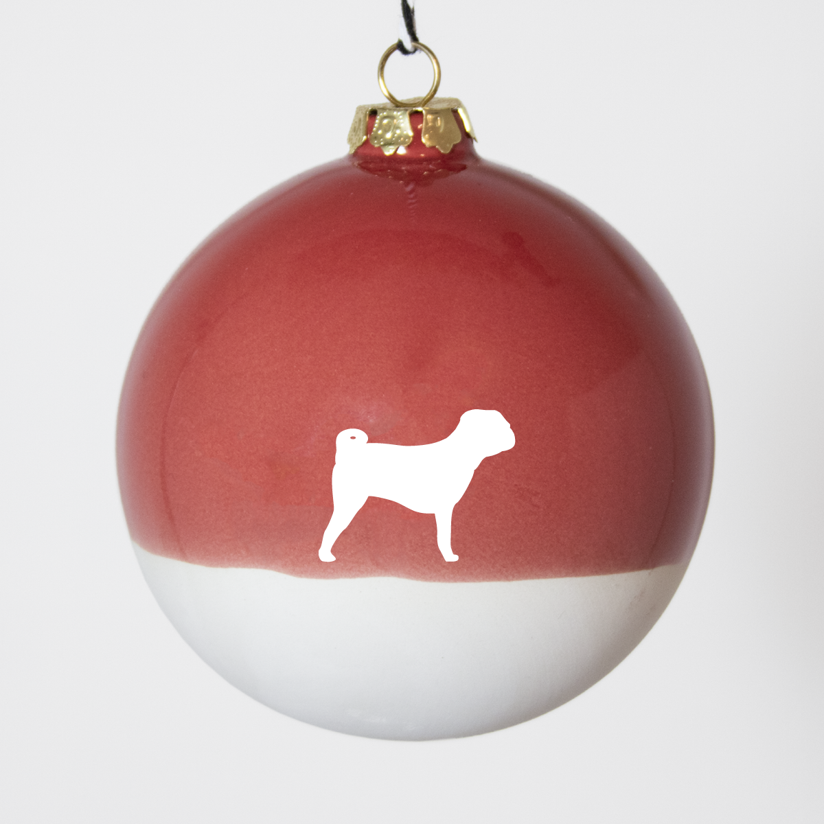 Christmas tree bauble dachshund sand large