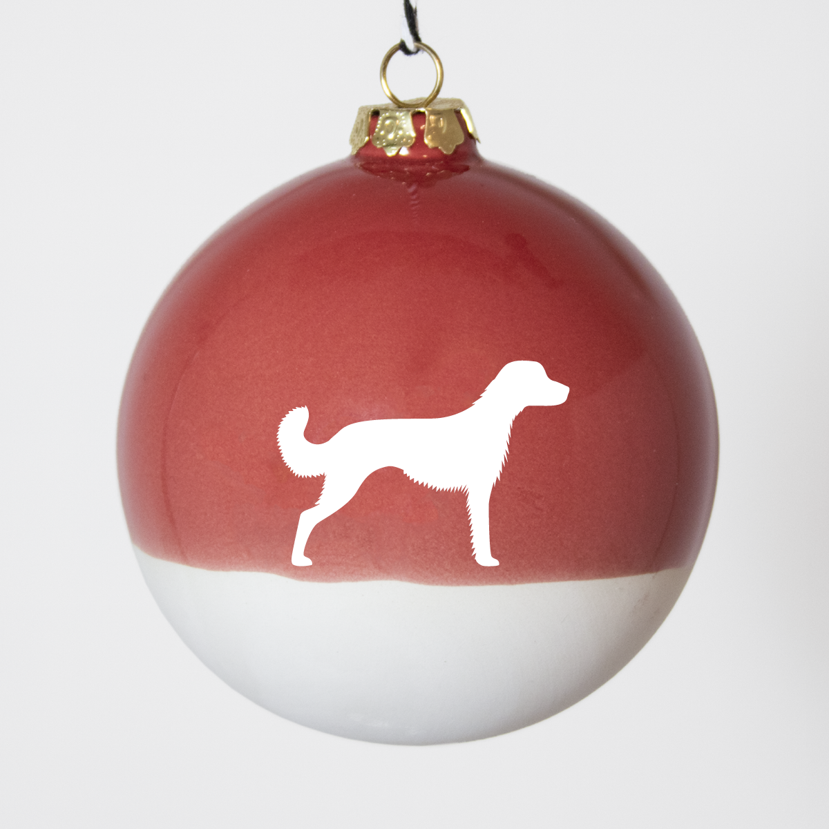 Christmas tree bauble dachshund sand large