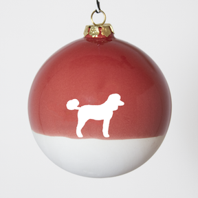 Christmas tree bauble dachshund sand large
