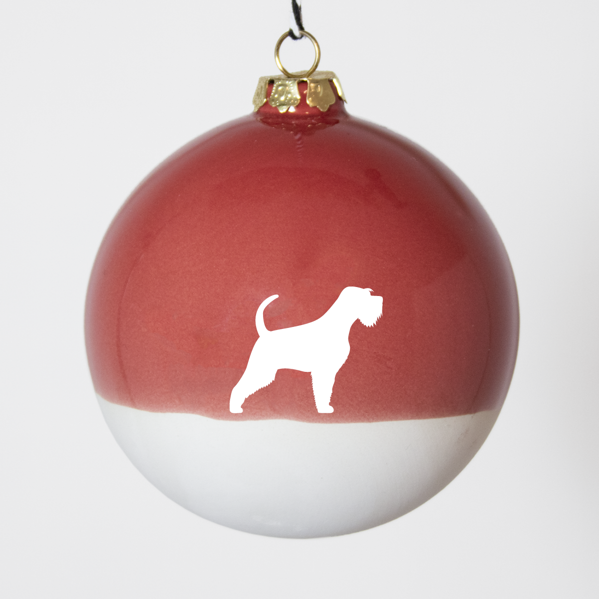 Christmas tree bauble dachshund sand large
