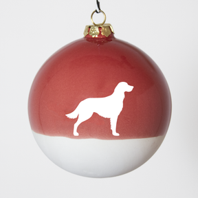 Christmas tree bauble dachshund sand large