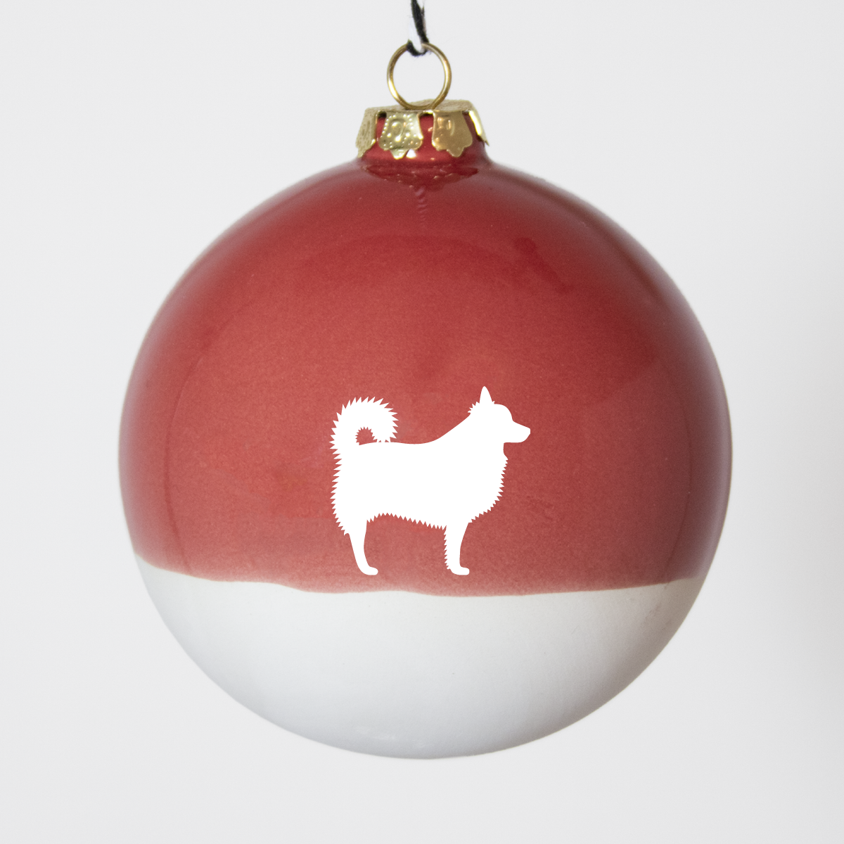 Christmas tree bauble dachshund sand large