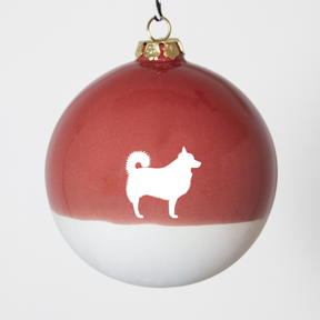 Christmas tree bauble dachshund sand large