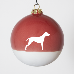 Christmas tree bauble dachshund sand large
