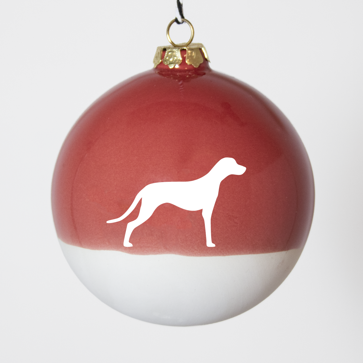 Christmas tree bauble dachshund sand large