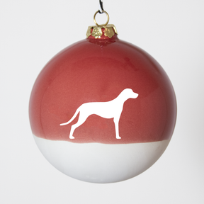 Christmas tree bauble dachshund sand large