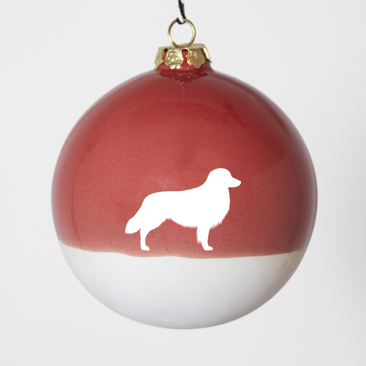 Christmas tree bauble dachshund sand large