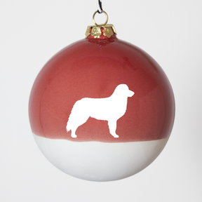 Christmas tree bauble dachshund sand large