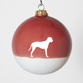 Christmas tree bauble dachshund sand large