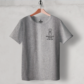 Organic T-Shirt: „Meinem Dackel und mir ist das egal.“