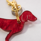 Dachshund key &amp; bag charm