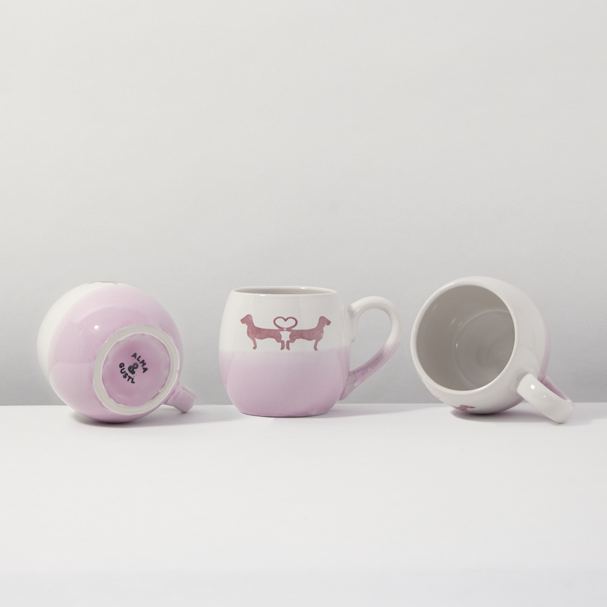 Tasse Dackelliebe Rose