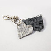 DOG MOM Key &amp; Bag Charm Silver