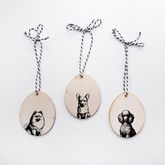 Dachshund hanger Easter small but nice set of 6