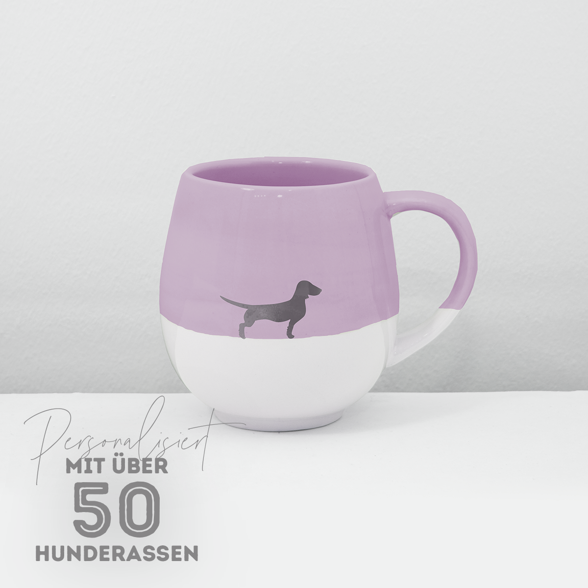 LIMITED EDITION: Große Tasse Lieblingshund Lavender