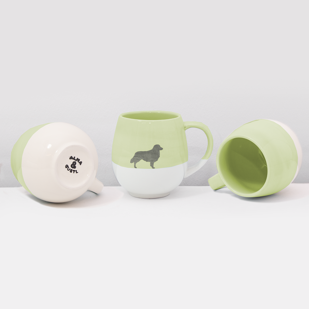 LIMITED EDITION: Große Tasse Lieblingshund Lime