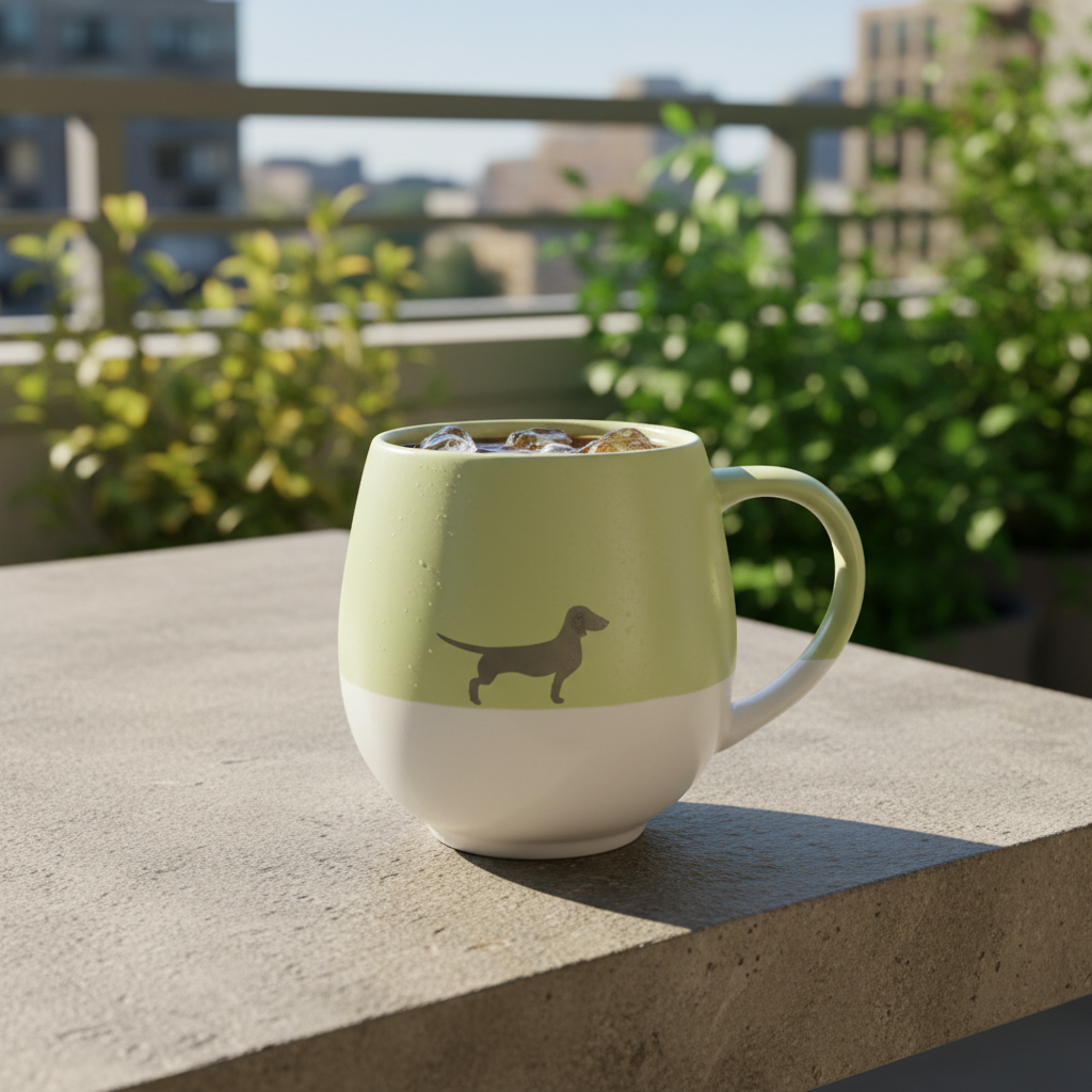 LIMITED EDITION: Große Tasse Lieblingshund Lime