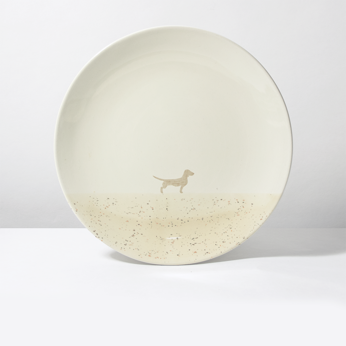 Großer Teller Lieblingshund Sand