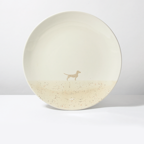 Großer Teller Lieblingshund Sand
