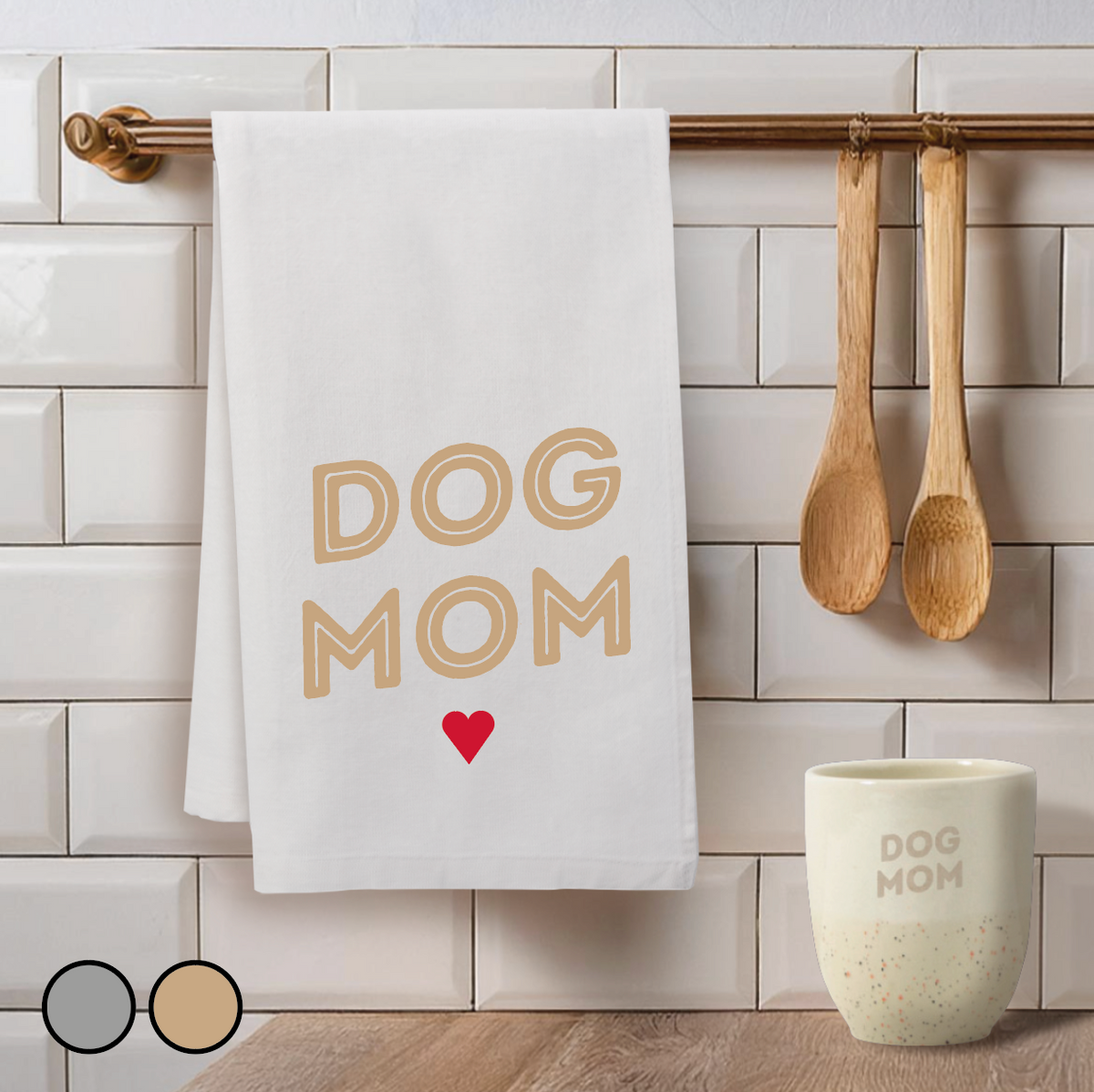 Geschirrtuch DOG MOM