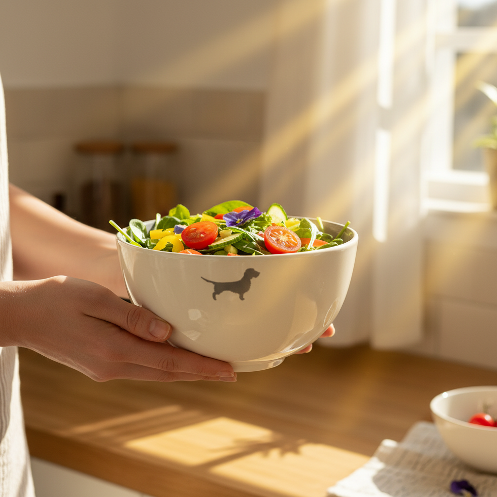 LIMITED EDITION: Salatschüssel  Lieblingshund Dusty