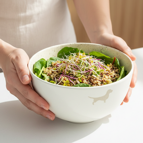 LIMITED EDITION: Salatschüssel  Lieblingshund Sand