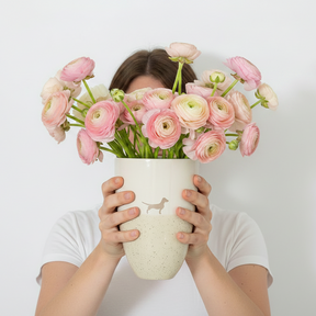 LIMITED EDITION: Vase 22 Lieblingshund Sand