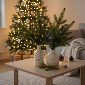 Vasenduo Dackel 2er-Set Sand