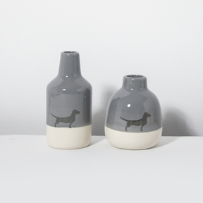 Vasenduo Dackel 2er-Set Dusty