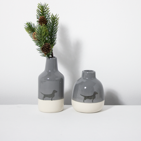 Vasenduo Dackel 2er-Set Dusty