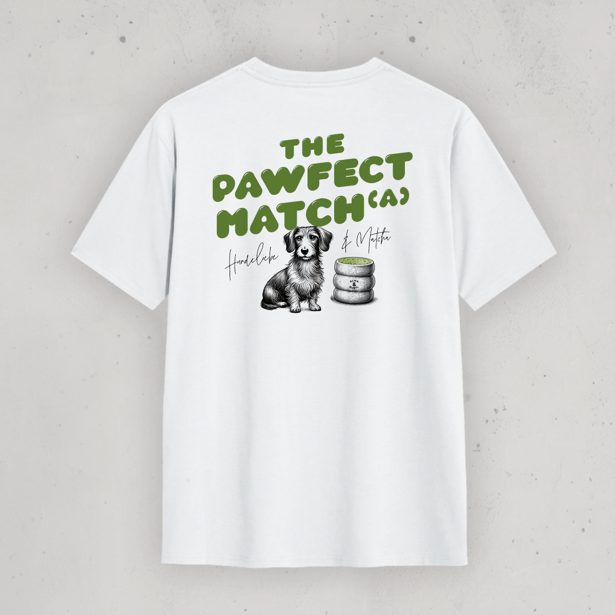 Organic T-Shirt: „The Pawfect Match(a)" Lieblingshund
