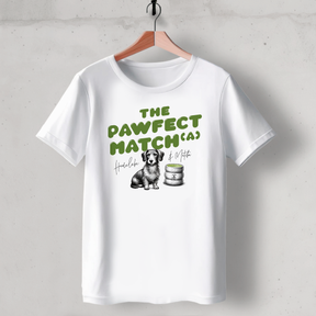 Organic T-Shirt: „The Pawfect Match(a)" Lieblingshund