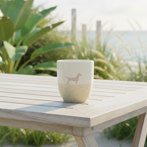 Becher Lieblingshund Sand