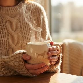 Tasse Dackel Sand