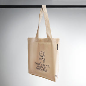 Tote Bag Nature: „Ich hab' keine Zeit, mein Dackel braucht mich.“