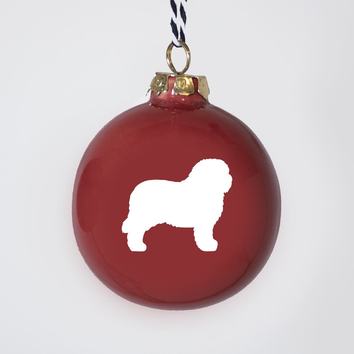 Christbaumkugeln Lieblingshund Ruby Red