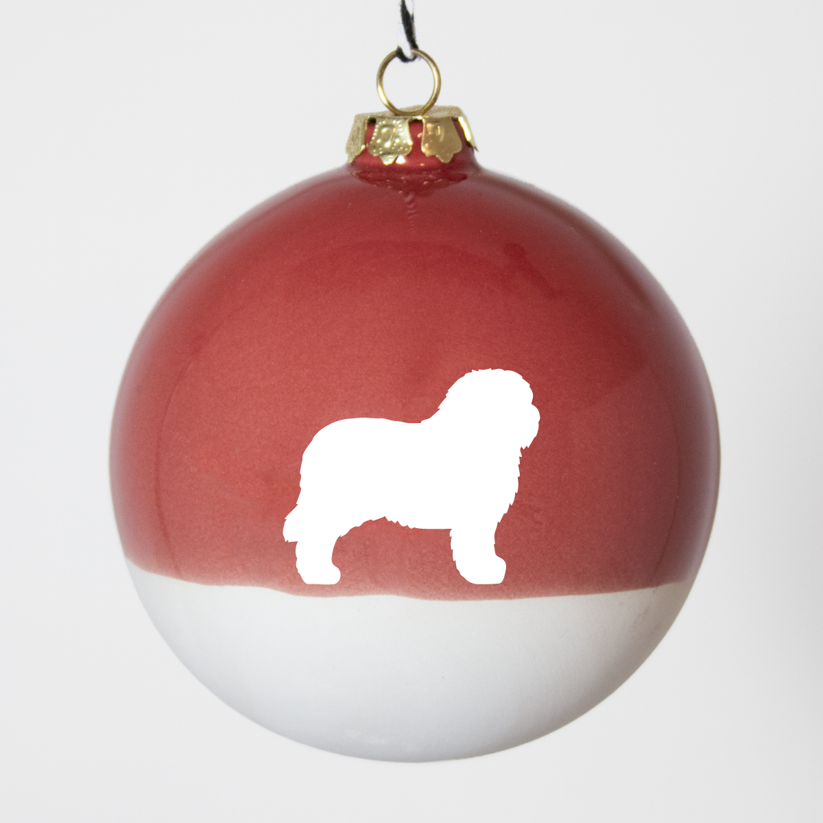 Große Christbaumkugel Lieblingshund Ruby Red