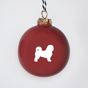 Christbaumkugeln Lieblingshund Ruby Red