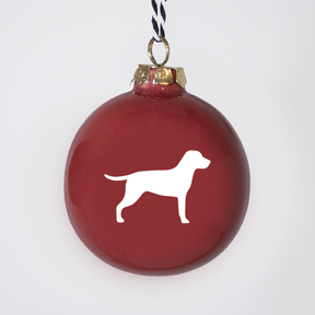 Christbaumkugeln Lieblingshund Ruby Red