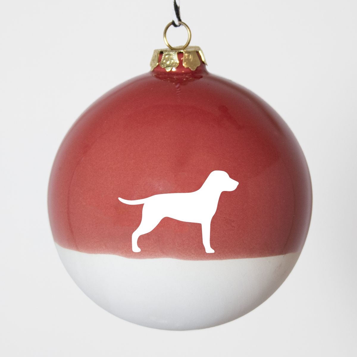 Große Christbaumkugel Lieblingshund Ruby Red