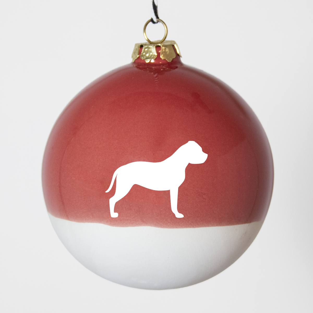 Große Christbaumkugel Lieblingshund Ruby Red