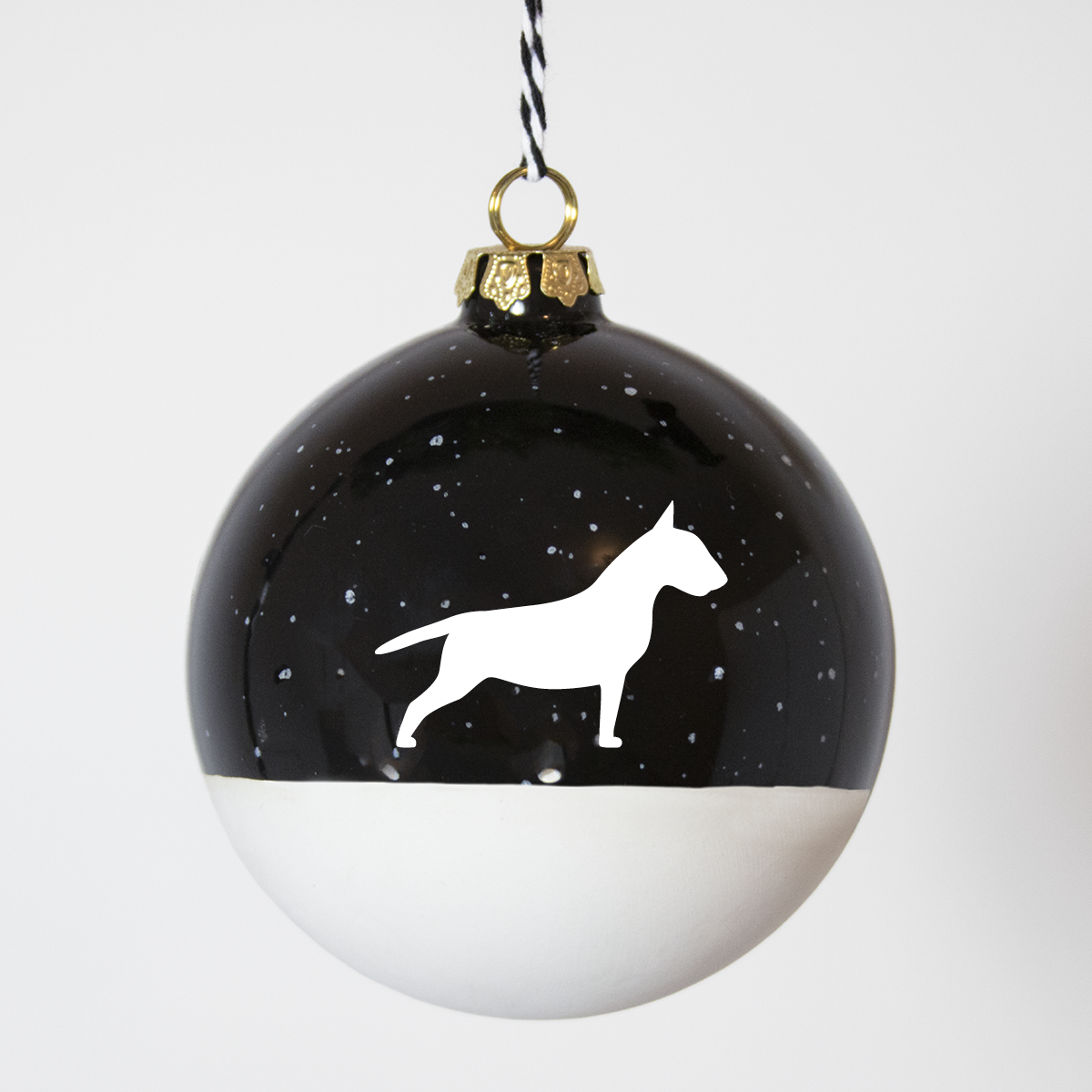 Christmas tree bauble dachshund sand large