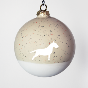 Christmas tree bauble dachshund sand large