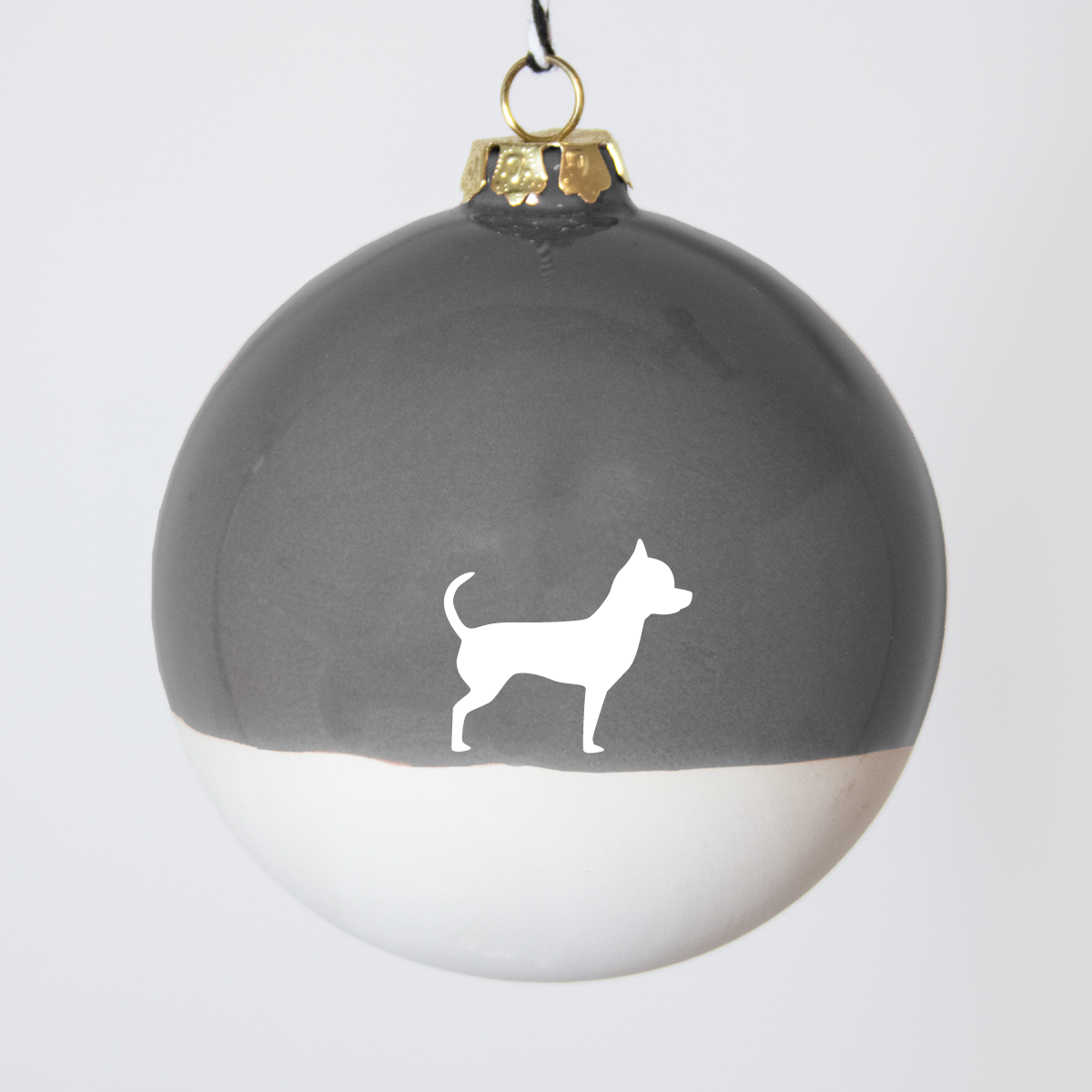 Christmas tree bauble dachshund sand large