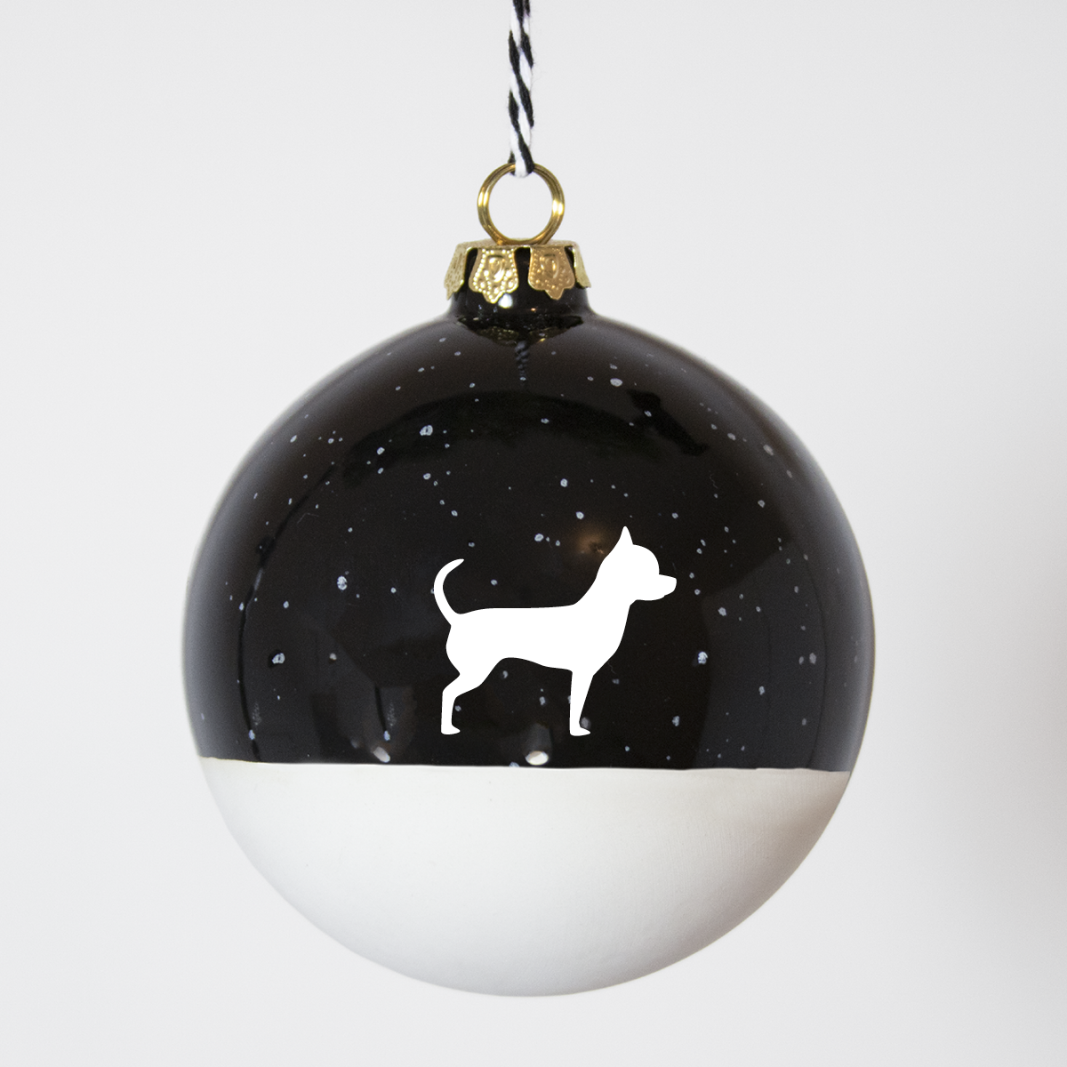 Christmas tree bauble dachshund sand large
