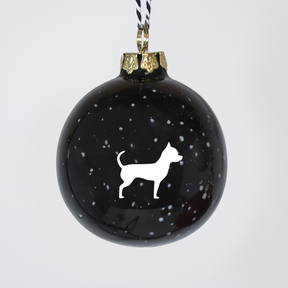 Christmas tree bauble dachshund sand large