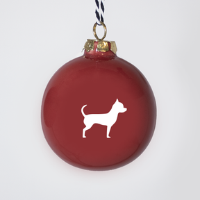Christmas tree bauble dachshund sand large