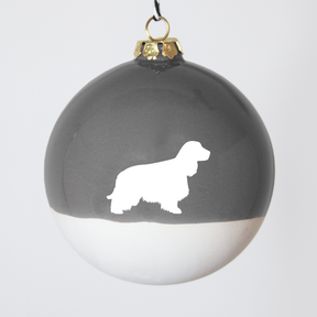 Christmas tree bauble dachshund sand large