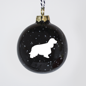 Christmas tree bauble dachshund sand large